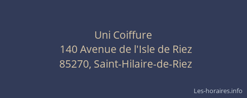 Uni Coiffure