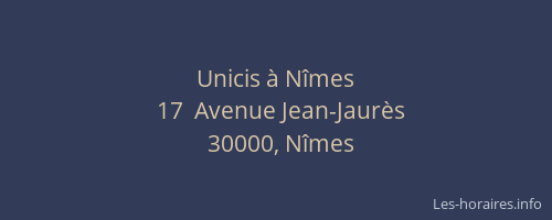 Unicis à Nîmes