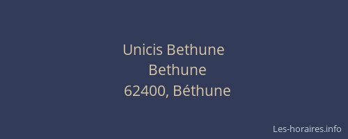 Unicis Bethune