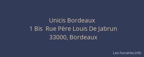 Unicis Bordeaux