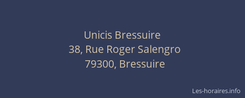 Unicis Bressuire