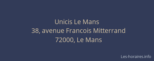 Unicis Le Mans