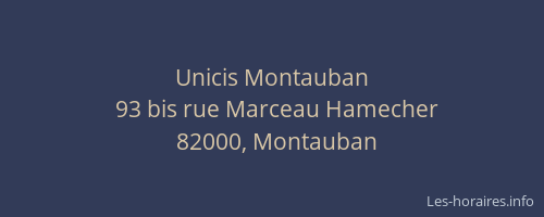 Unicis Montauban