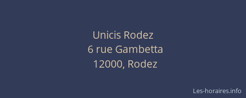 Unicis Rodez