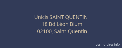 Unicis SAINT QUENTIN