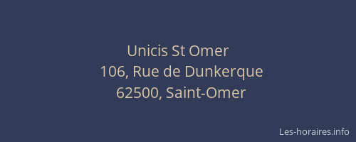 Unicis St Omer