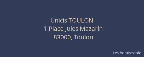 Unicis TOULON