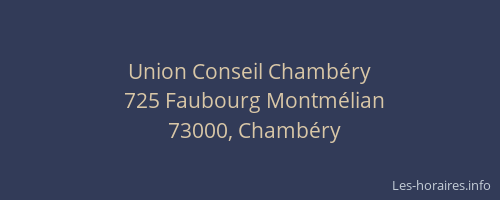 Union Conseil Chambéry