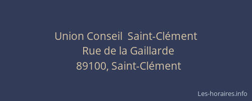 Union Conseil  Saint-Clément