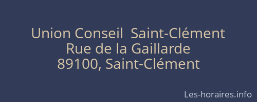Union Conseil  Saint-Clément