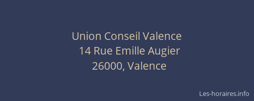 Union Conseil Valence