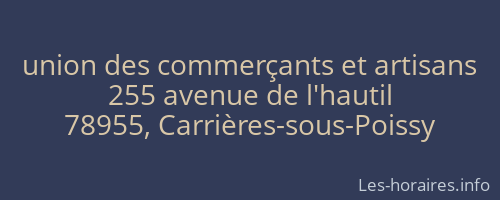 union des commerçants et artisans