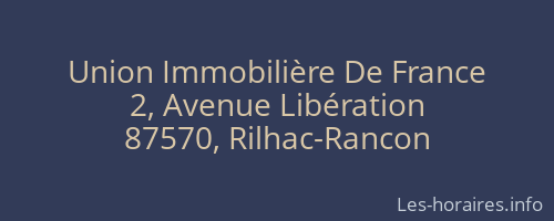 Union Immobilière De France