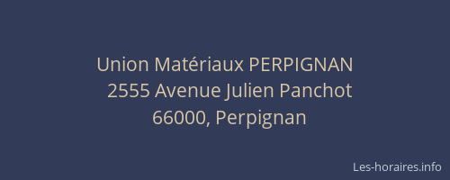 Union Matériaux PERPIGNAN