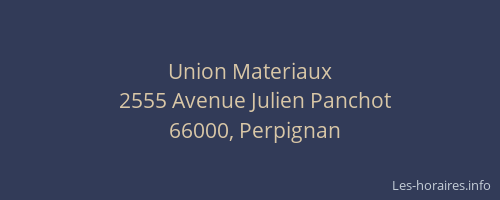 Union Materiaux