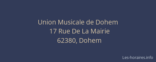 Union Musicale de Dohem