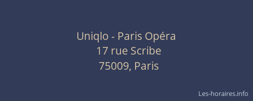 Uniqlo - Paris Opéra