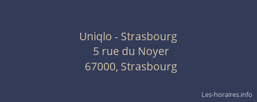 Uniqlo - Strasbourg