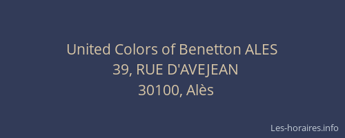United Colors of Benetton ALES