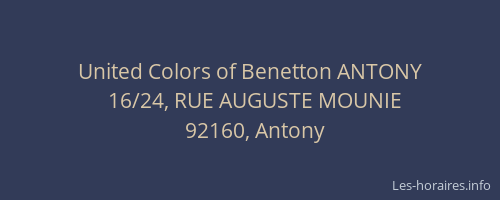 United Colors of Benetton ANTONY