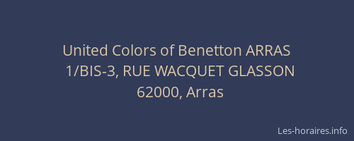 United Colors of Benetton ARRAS