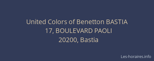 United Colors of Benetton BASTIA