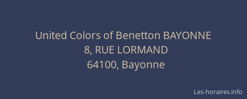 United Colors of Benetton BAYONNE