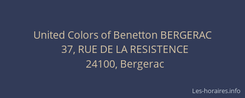 United Colors of Benetton BERGERAC