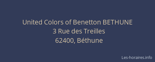 United Colors of Benetton BETHUNE