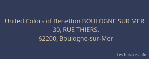 United Colors of Benetton BOULOGNE SUR MER