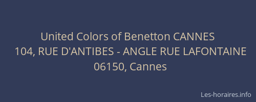 United Colors of Benetton CANNES