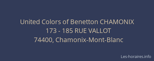 United Colors of Benetton CHAMONIX