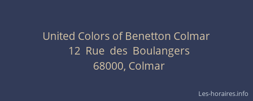 United Colors of Benetton Colmar