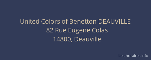 United Colors of Benetton DEAUVILLE
