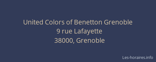 United Colors of Benetton Grenoble