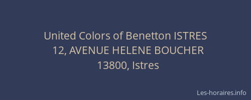 United Colors of Benetton ISTRES