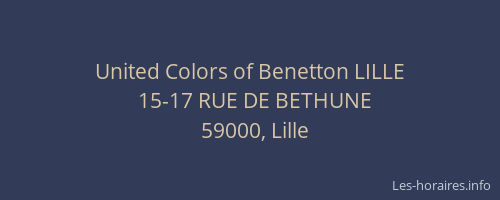 United Colors of Benetton LILLE