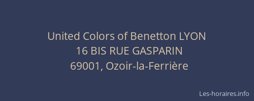 United Colors of Benetton LYON