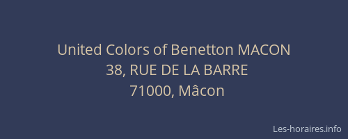 United Colors of Benetton MACON