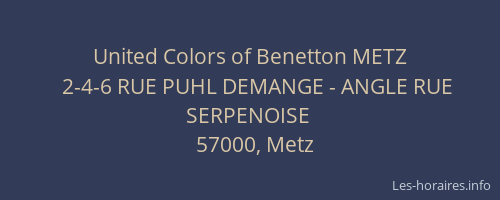United Colors of Benetton METZ