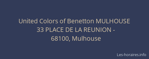 United Colors of Benetton MULHOUSE