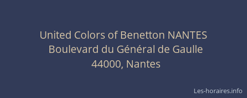 United Colors of Benetton NANTES