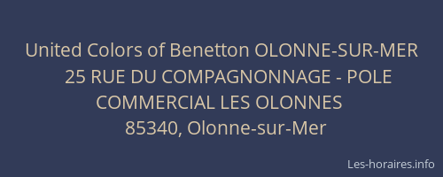 United Colors of Benetton OLONNE-SUR-MER
