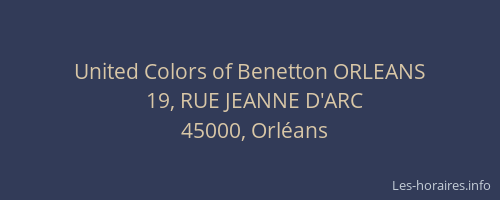 United Colors of Benetton ORLEANS