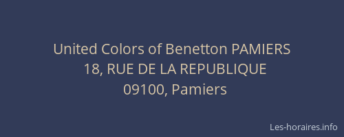 United Colors of Benetton PAMIERS