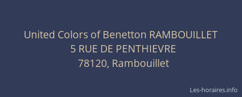 United Colors of Benetton RAMBOUILLET