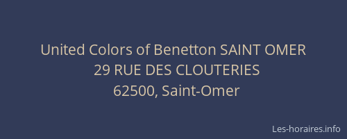 United Colors of Benetton SAINT OMER