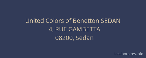 United Colors of Benetton SEDAN