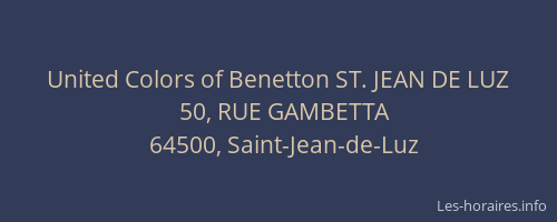 United Colors of Benetton ST. JEAN DE LUZ