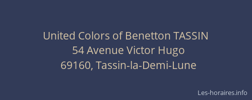 United Colors of Benetton TASSIN